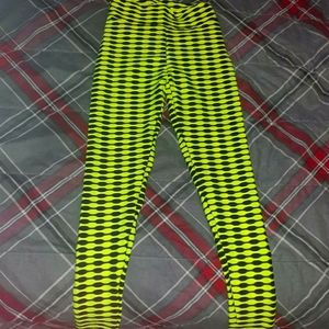 Neon green booty leggings size m